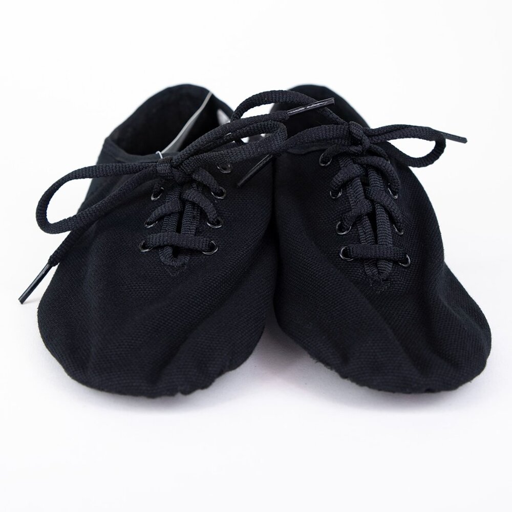 NWT Sansha Black Jazz Shoes Tivoli Canvas JS3 Leather Sole Size 7M - Picture 4 of 15